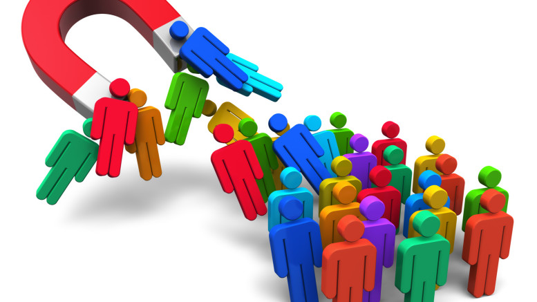 people are attracted by a magnet