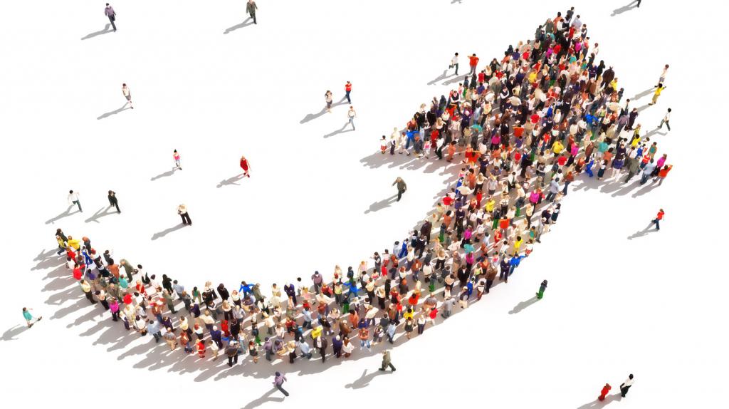 people gathered together