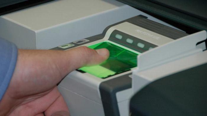 Fingerprint procedure for obtaining a Schengen visa