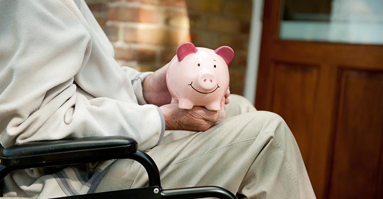 how much people with disabilities receive 1 pension