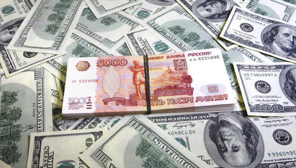 What is supported by the ruble and the dollar?