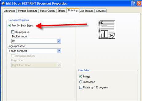 Automatic duplex printing