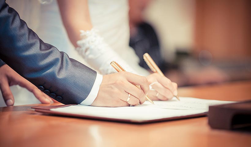 marriage application for marriage