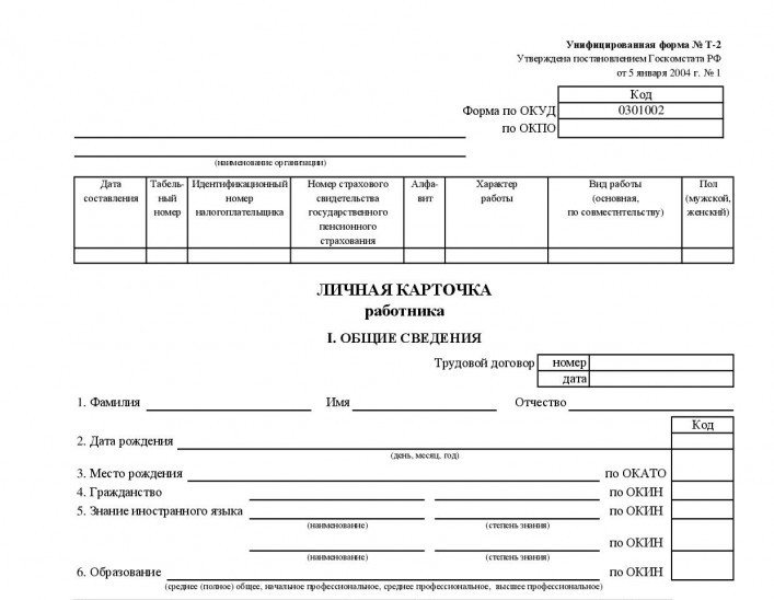sample employee card