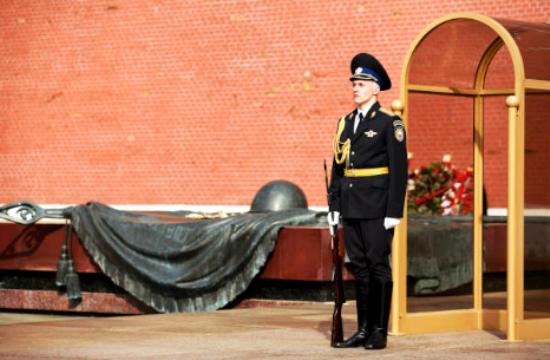 The guard near the Kremlin