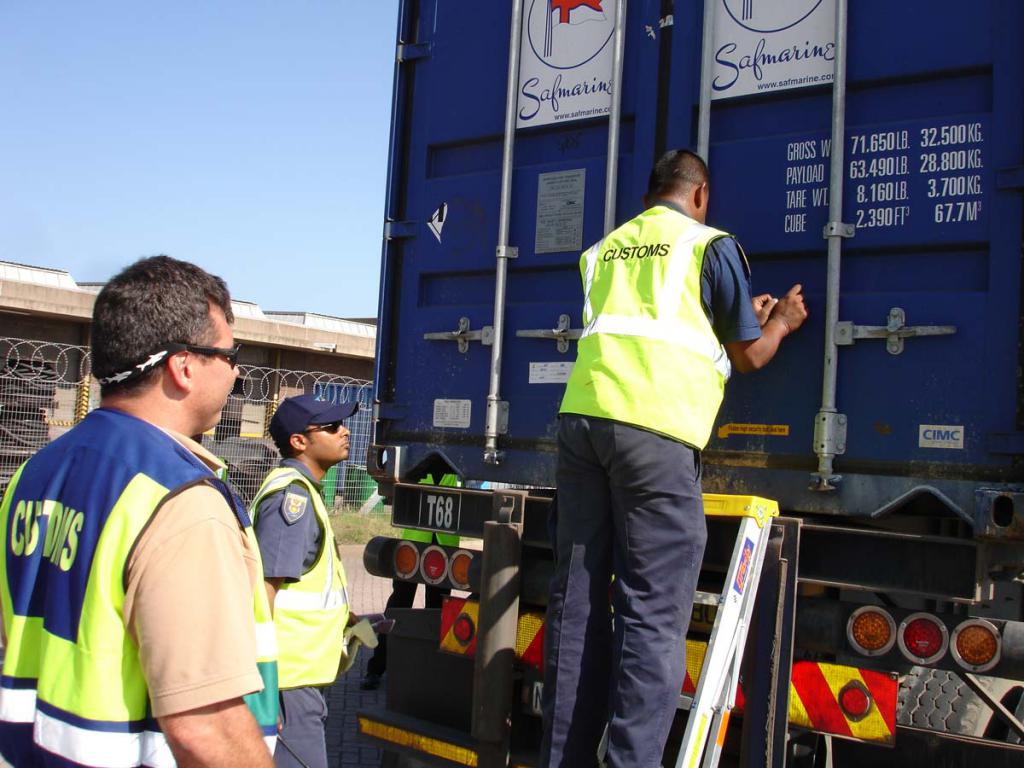 Customs unloading