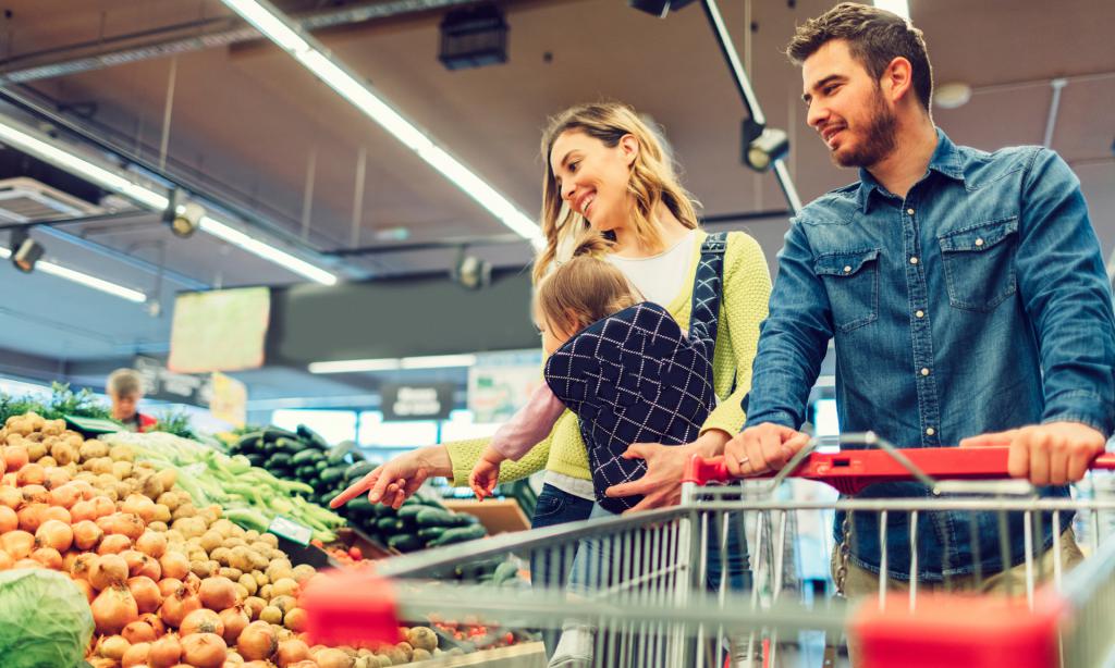 Shoppers at the store