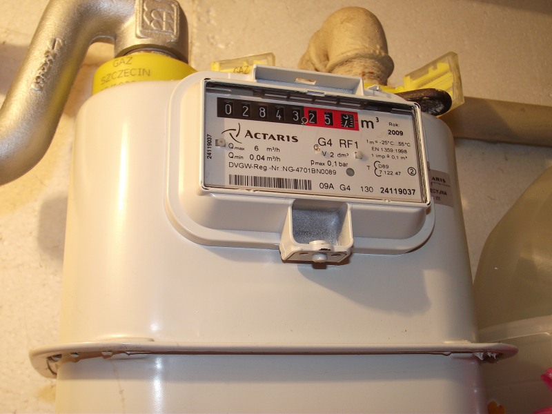 rules for installing a gas meter in an apartment