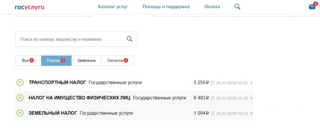 Payment of taxes through public services