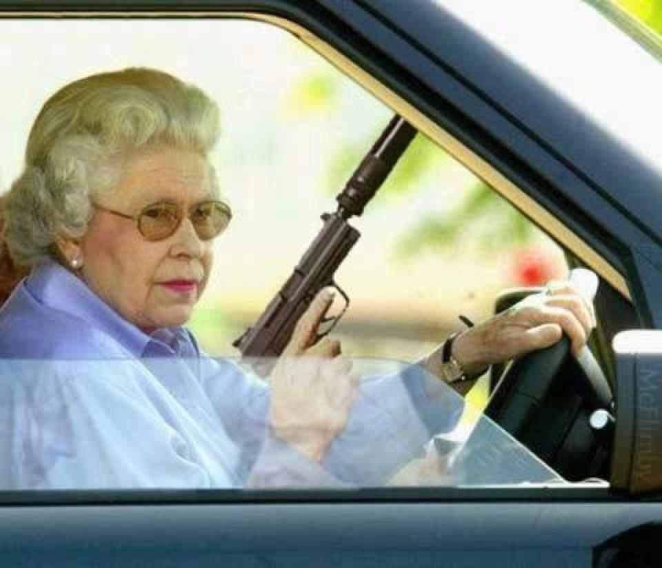 grandmother with a gun
