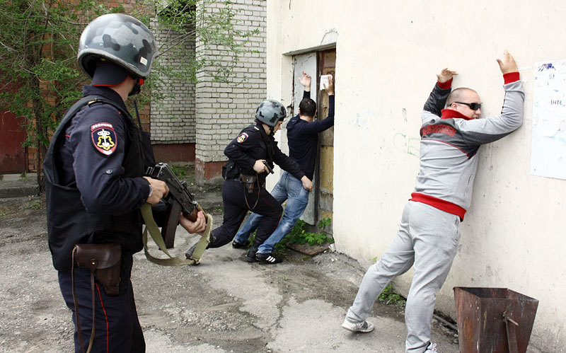 The arrest of criminals