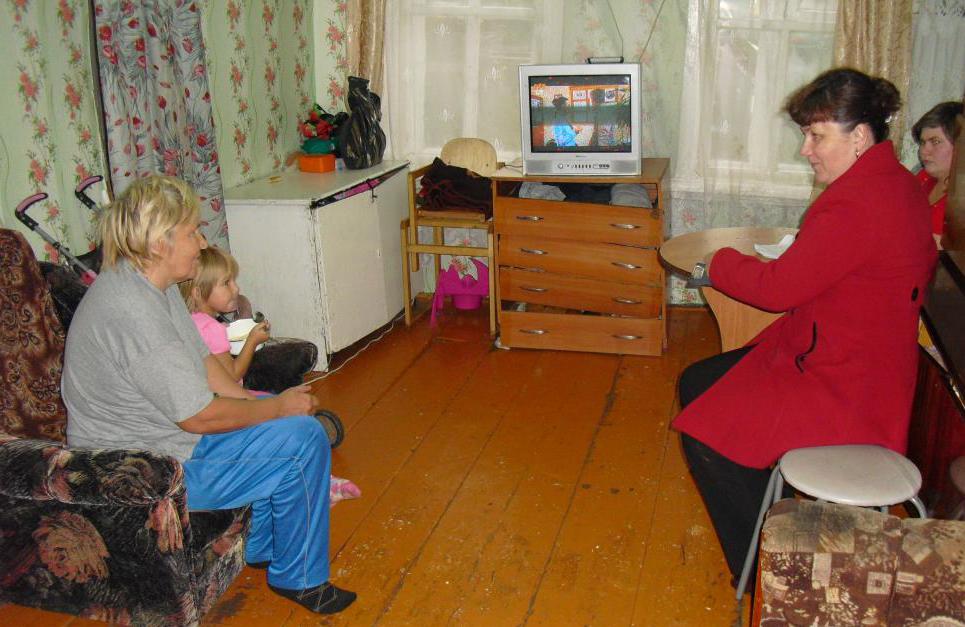 checking the living conditions of the child