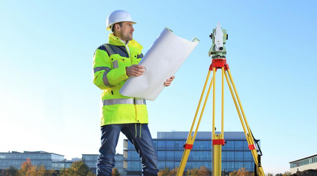Surveyor at work