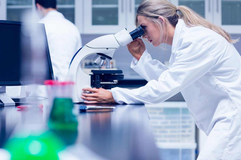 Scientist conducts experiments