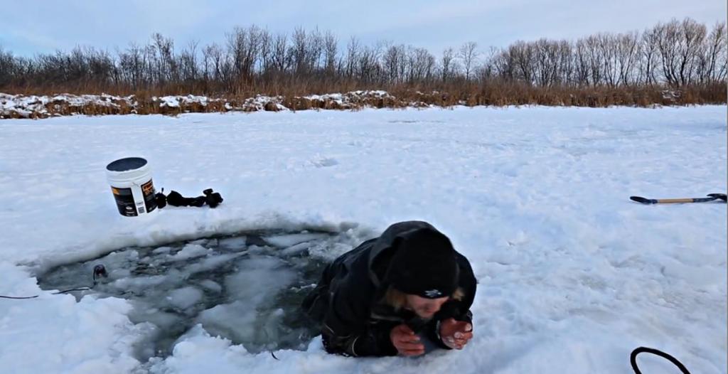 Carefully crawl out of the wormwood.