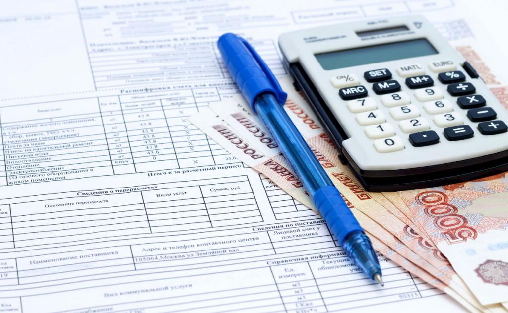 calculator, pen, money, documents