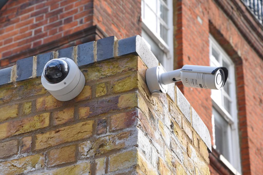 installation of video cameras around the perimeter of the building
