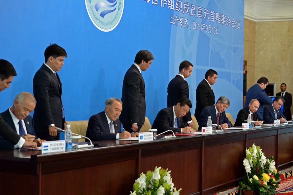 Signing of the final documents of the SCO summit