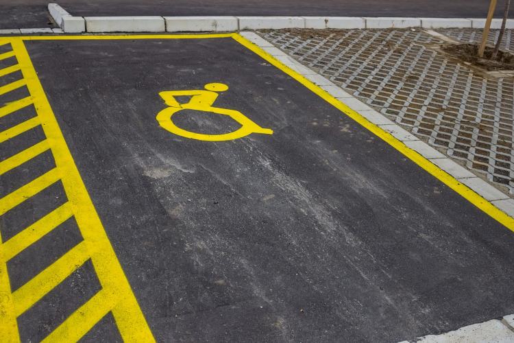 painted parking spot