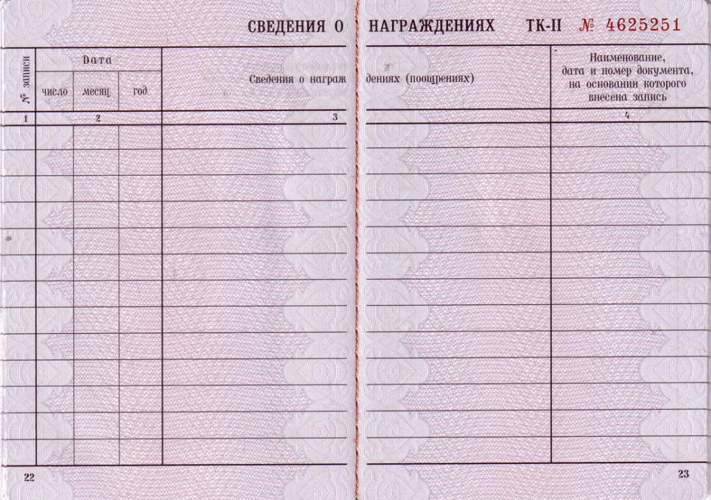 Information about the awards in the workbook