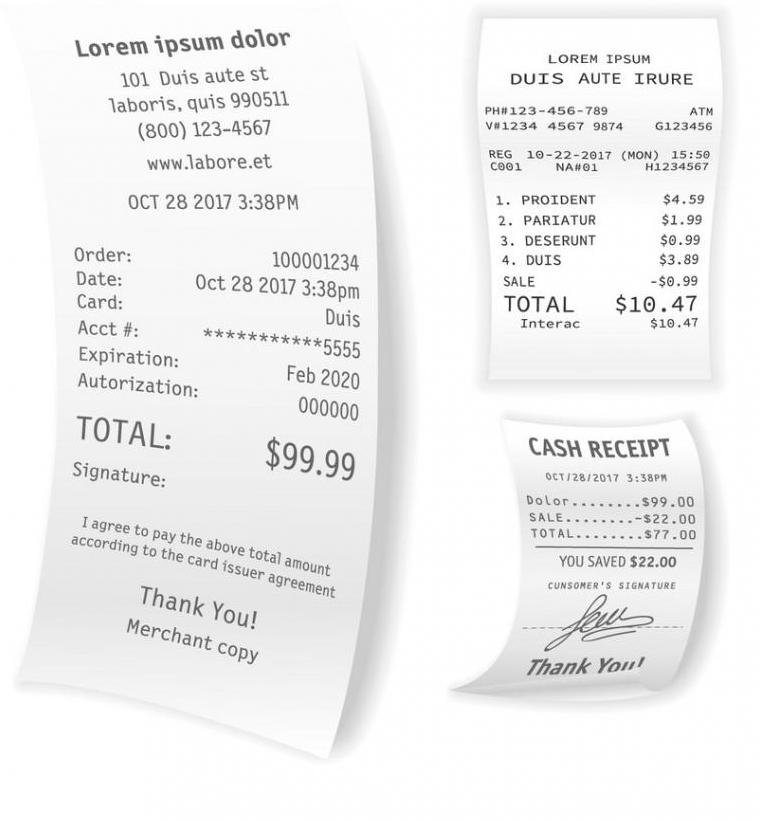 which is a confirmation of payment