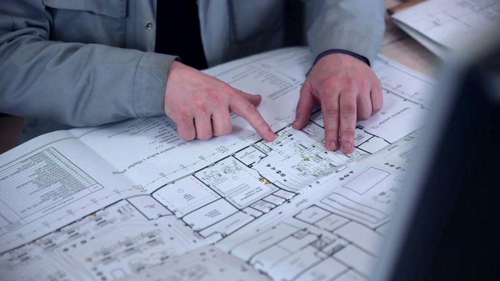 Man designs a building