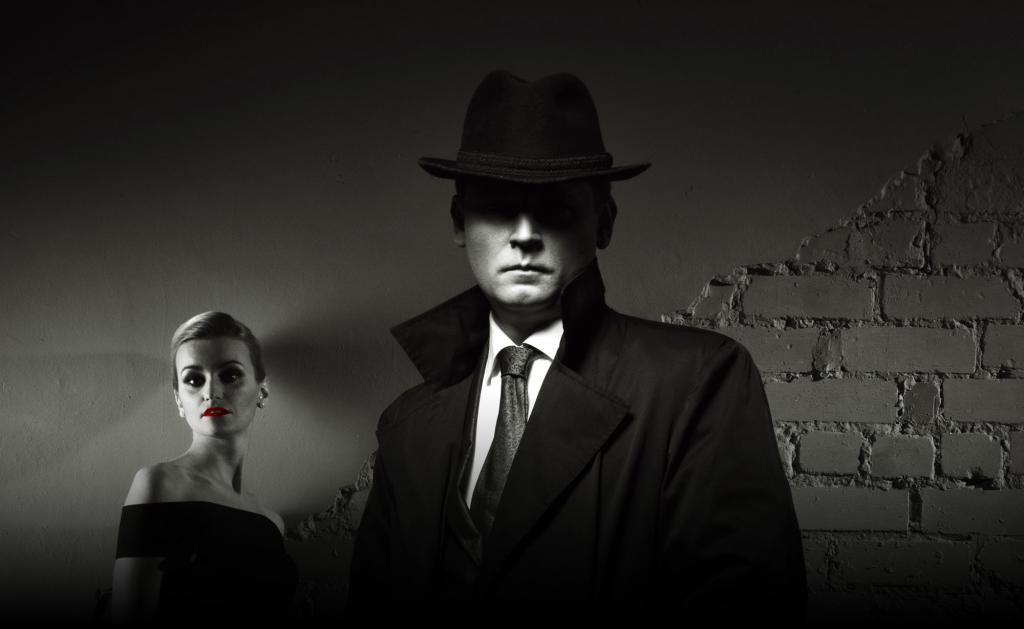 Mysterious man and woman