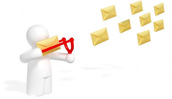 The little man sends letters